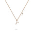 Solid 925 Sterling Silver Initial Crystal Personalised Alphabet Letter Necklace Rose Gold Filled